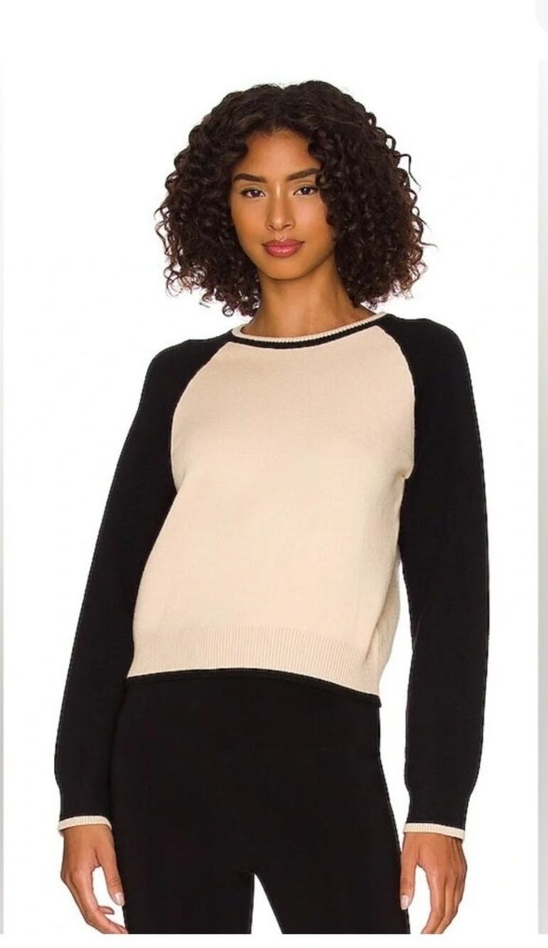 Monrow Super Soft Color Block Sweater